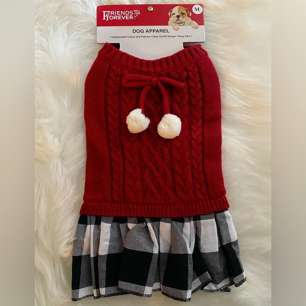 NWT Friends Forever Dog sweater dress size Medium (M)
